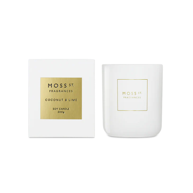 MOSS ST. Candle 300g - Coconut & Lime