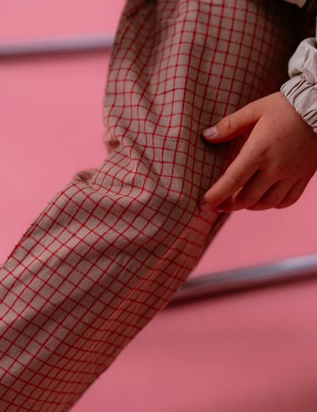 Sport Pants - Biscuit Check