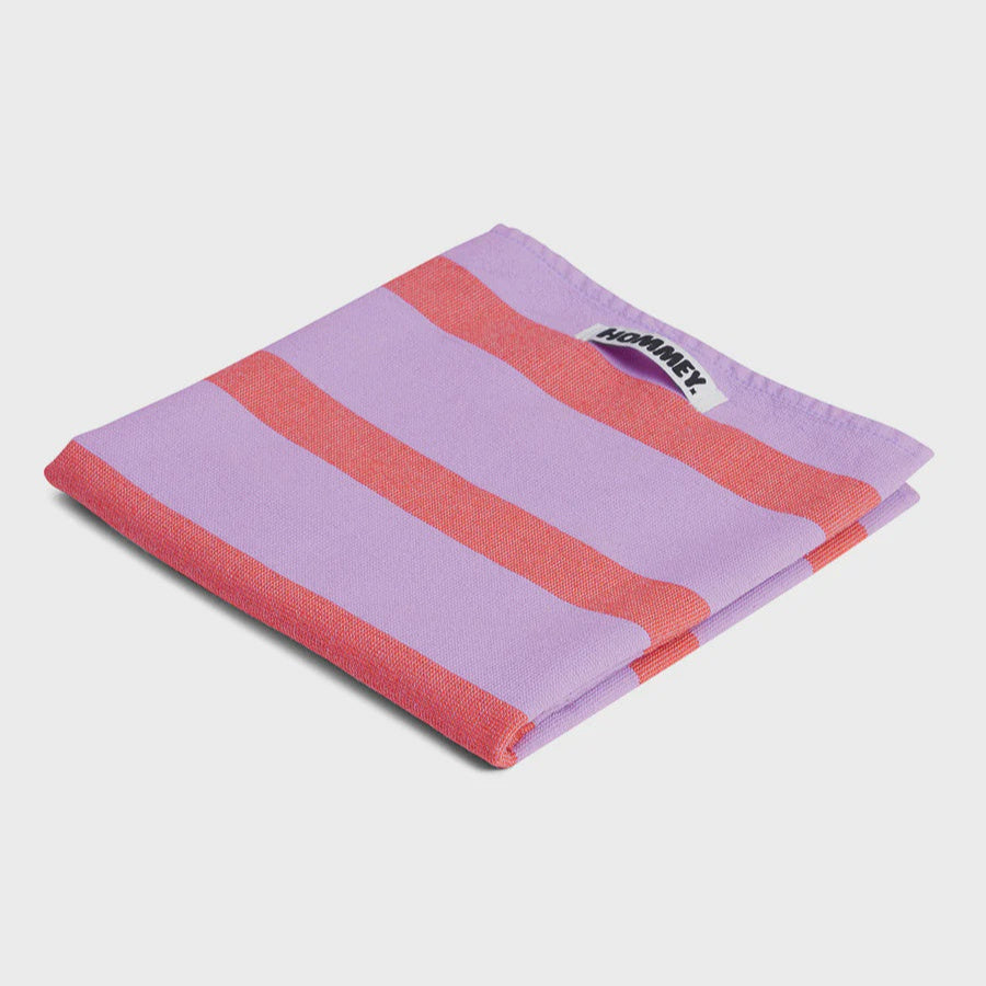 Tea Towel - Grapefruit Stripes
