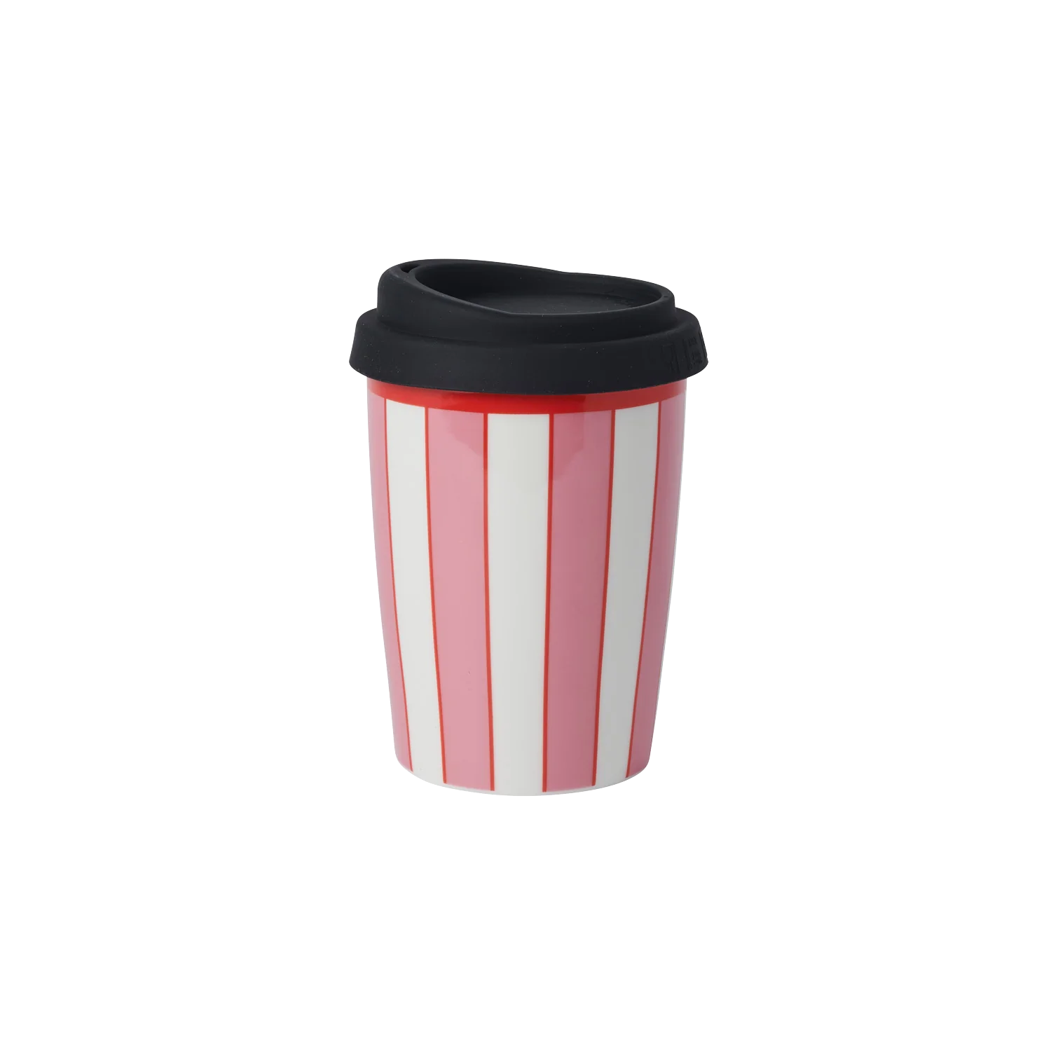 Red Stripe Travel Coffee Cup