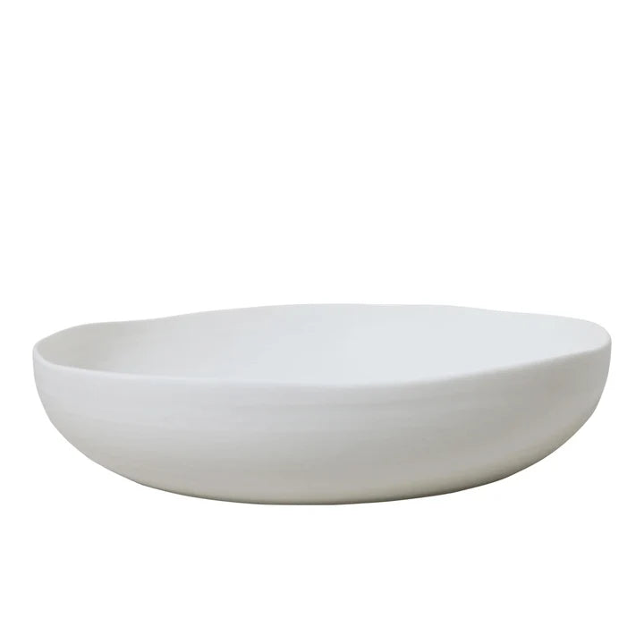 SHALLOW SERVING BOWL 24CM - AT HOME WHITE