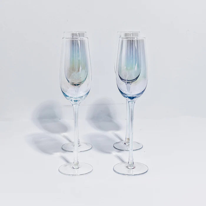 Iridescent Champagne Flute - Set of 4