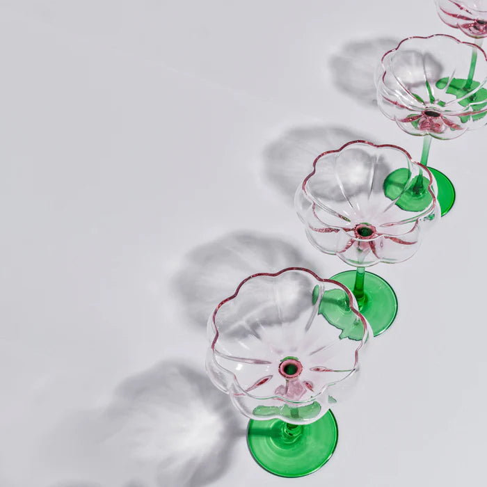 Petal Cocktail Glass - Watermelon - Set of 4