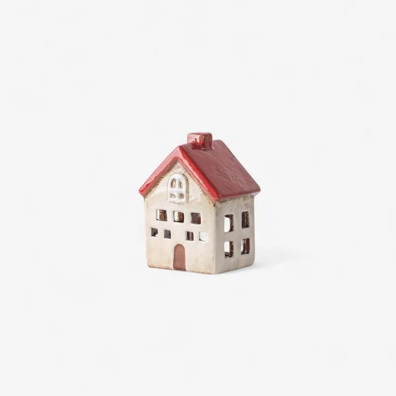 Alsace Tea Light Villa Red White