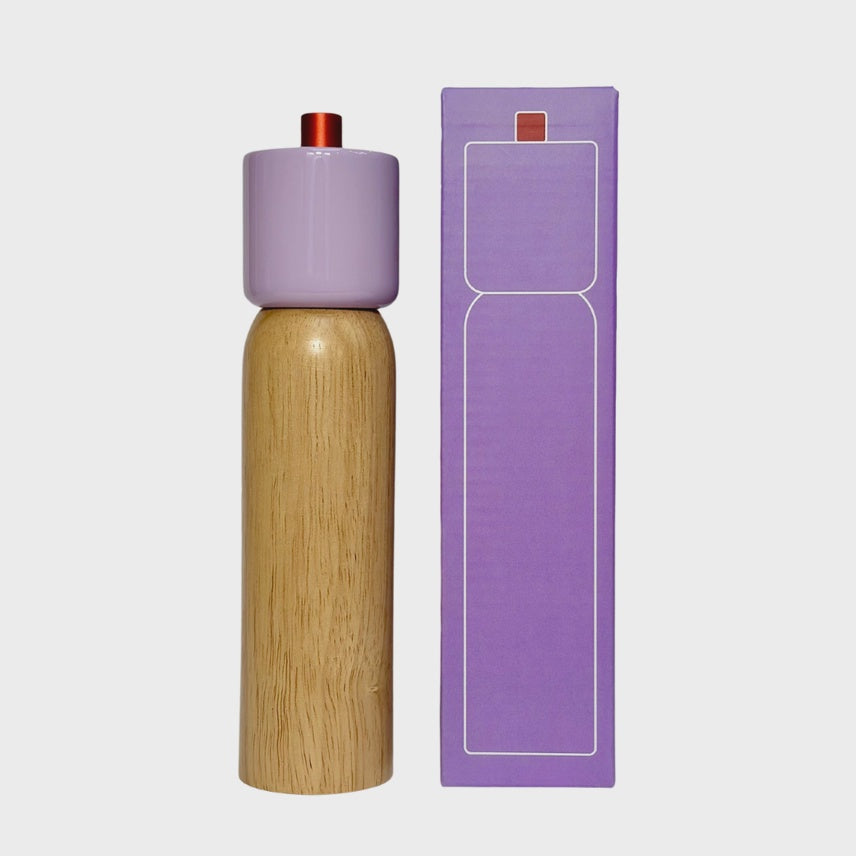 Salt & Pepper Grinder - Lilac & Red | Large