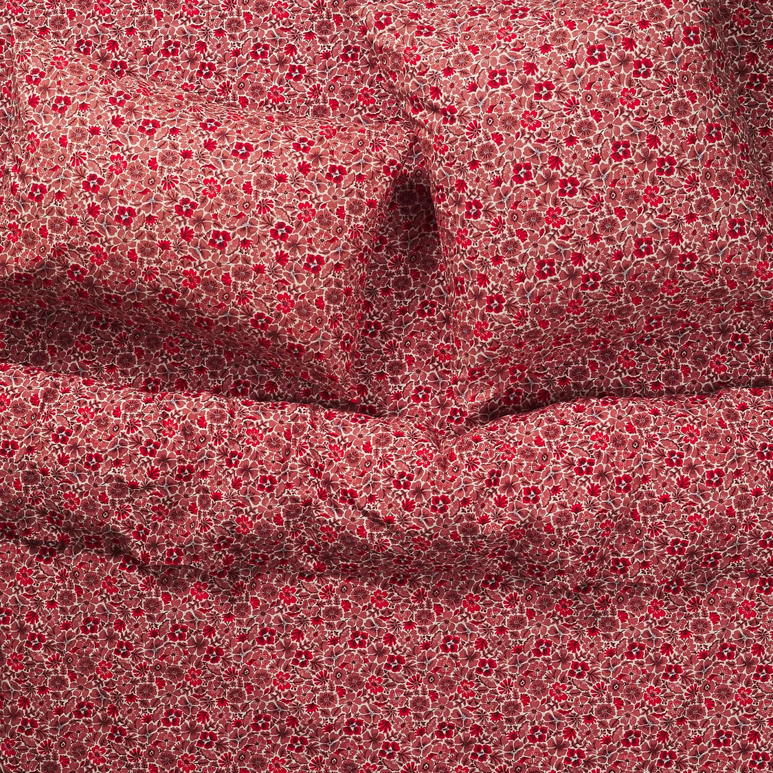 Magnolia Cotton Euro Pillowcase Set - Poppy