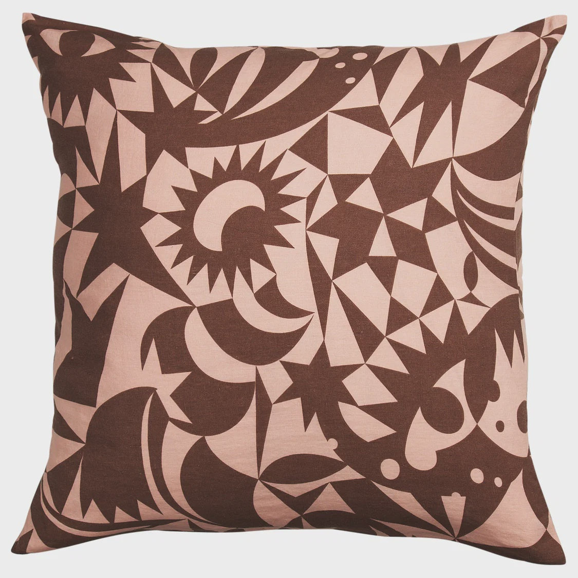 Nora Linen Euro Pillowcase Set - Carnelian