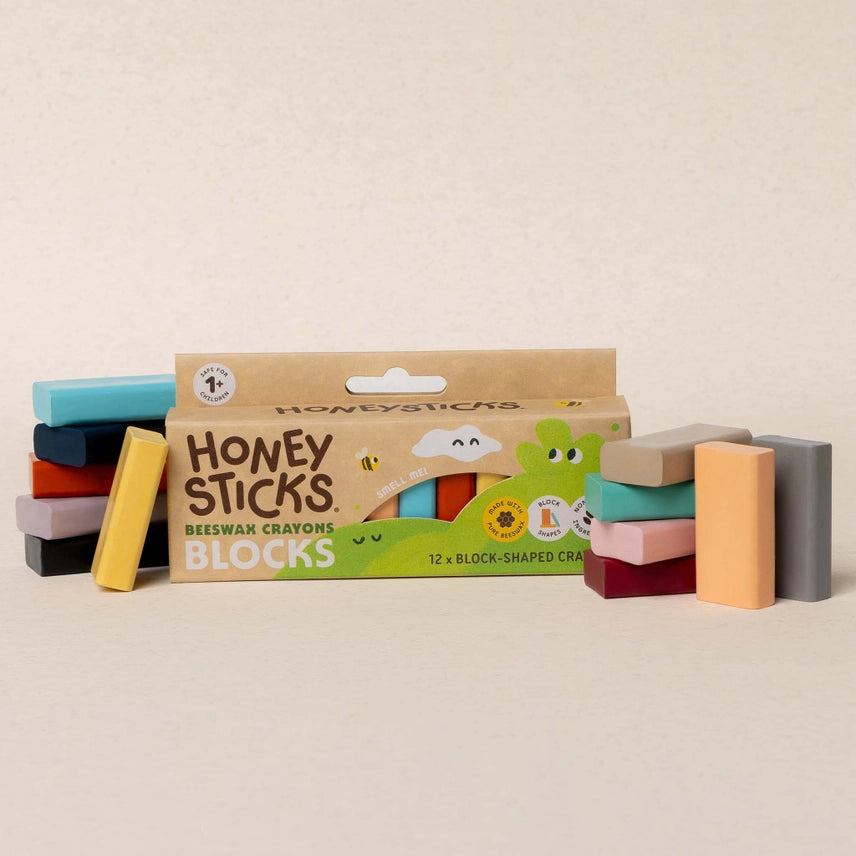 Beeswax Crayons Blocks 12pk
