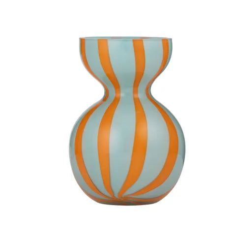 Bobbi Glass Vase - Blue/Orange