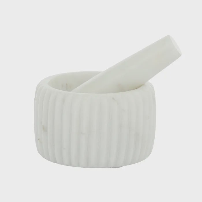 Mara Marble Mortar Pestle