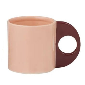 Orb Ceramic Mug - Pink & Burgundy
