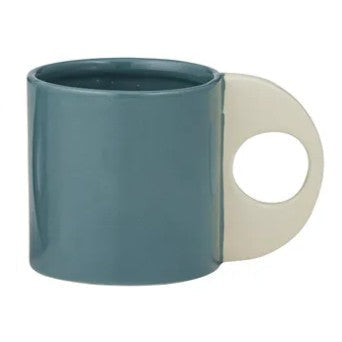 Orb Ceramic Mug - Denim & Ivory