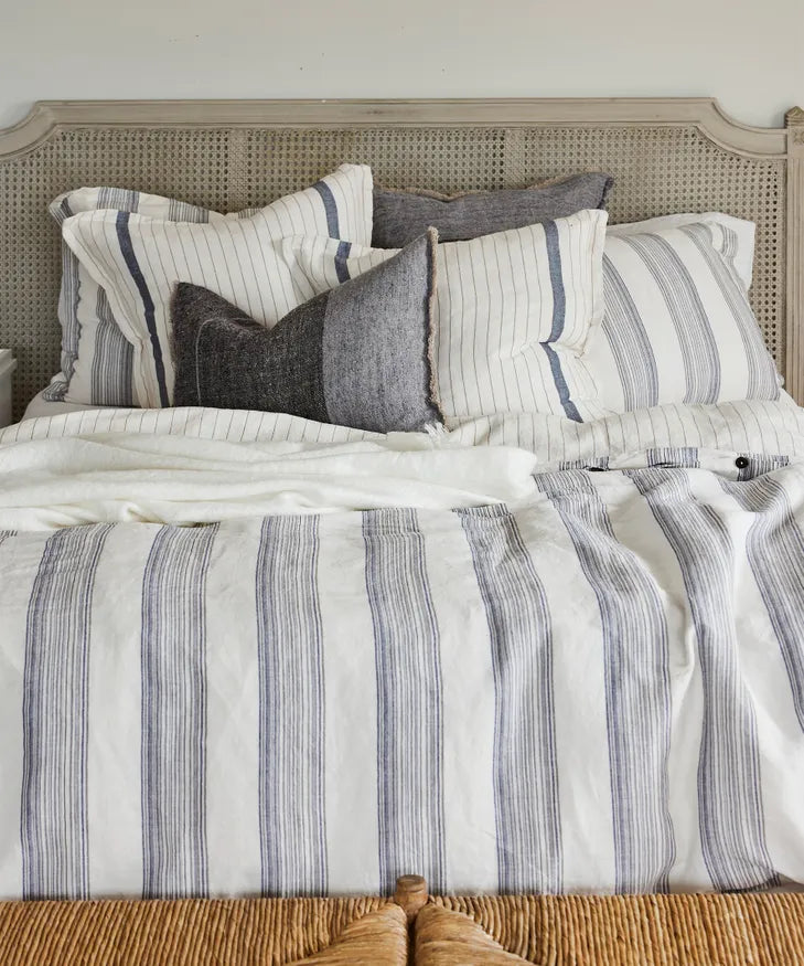 Capri Stripe Linen Duvet