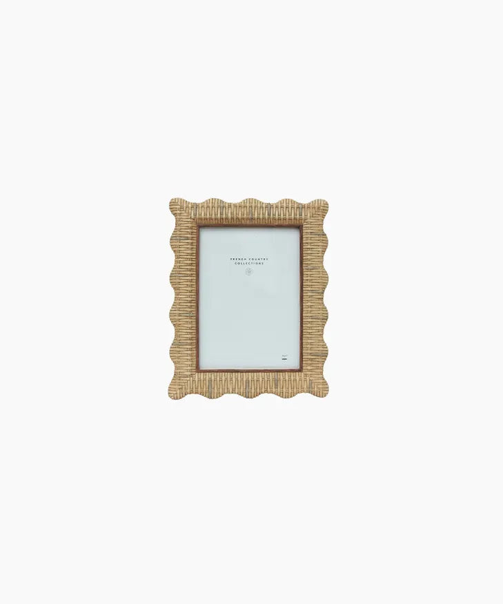 Rattan Wavy Photo Frame