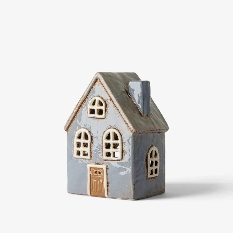 Devon Tea Light Cottage Arch  Window Cornflour