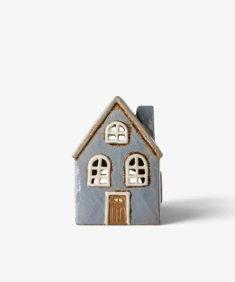 Devon Tea Light Cottage Arch  Window Cornflour