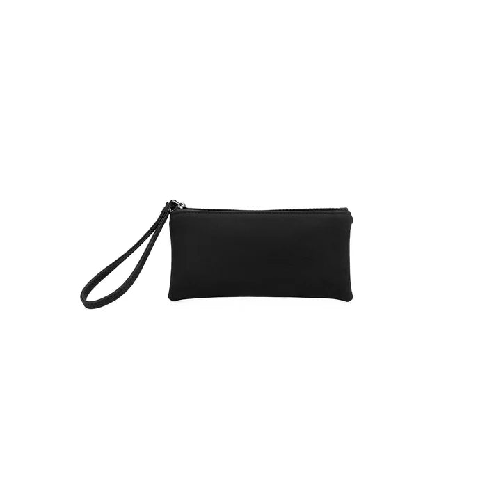 Nolita 2 Piece Eastwest Handwoven Suedette Handbag - Black