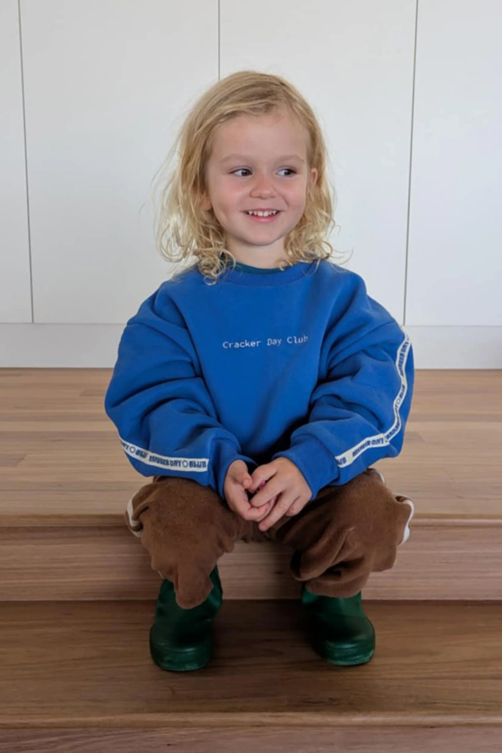 Kids Cloud Racer Sweater - Blue