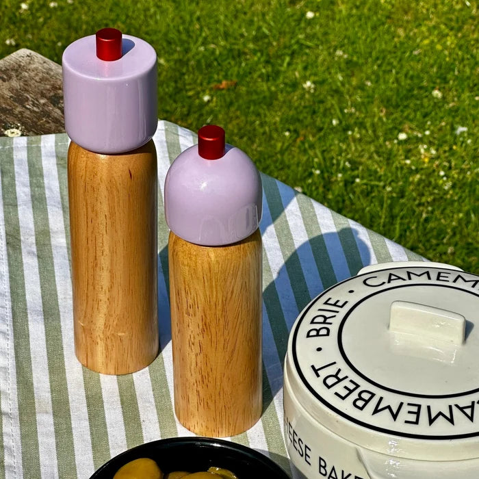 Salt & Pepper Grinder - Lilac & Red | Medium