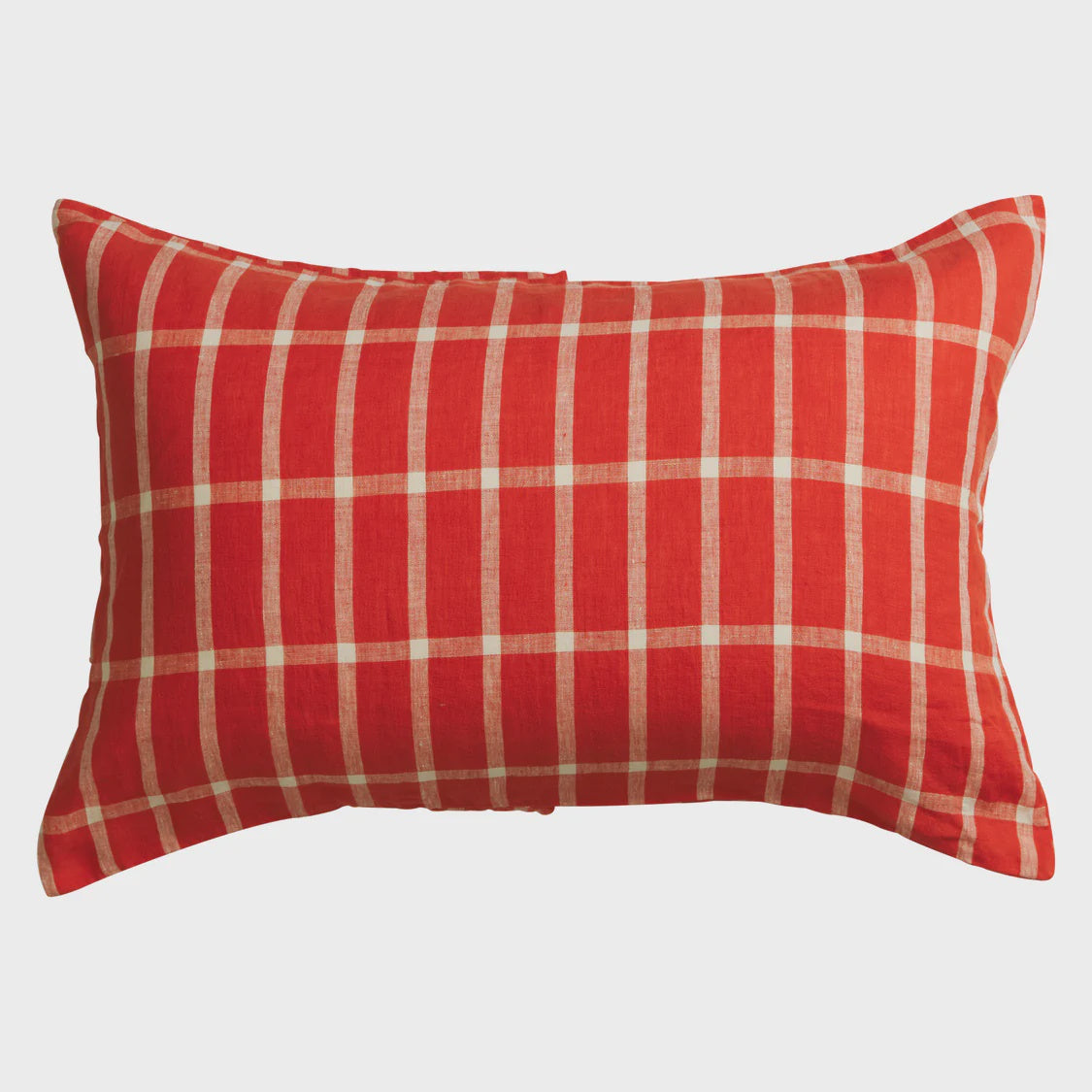 Remi Linen Pillowcase Set - Scarlet