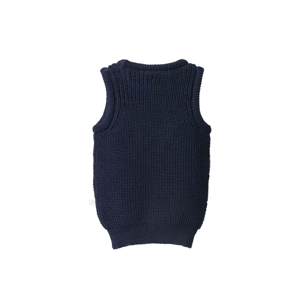 Navy Vest - Chunky Knit