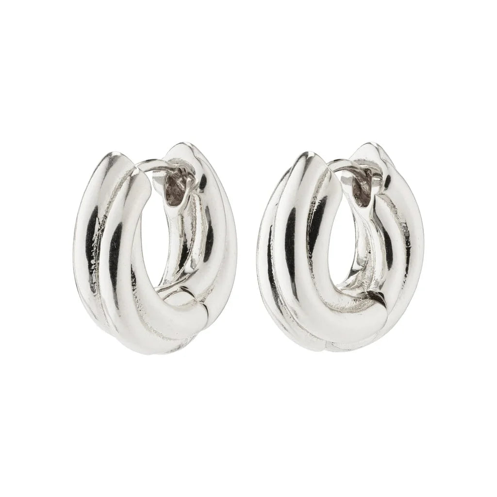 Edea Recycled Chunky Huggie Hoops