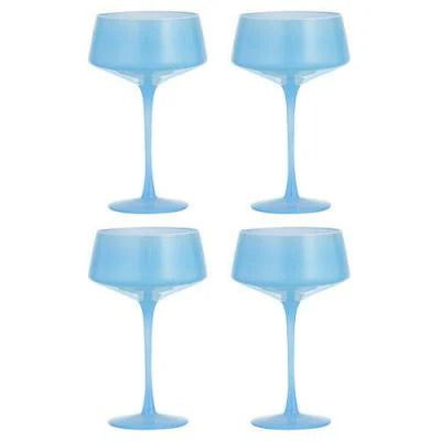Chelsea Coupe Glass 4PK - Sky
