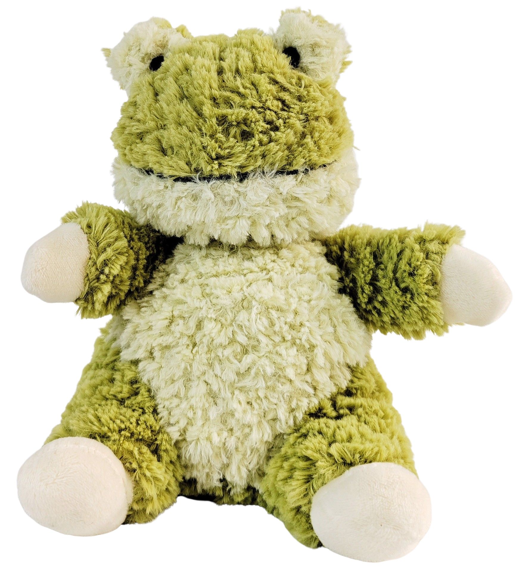 Curly Frog Soft Toy Green