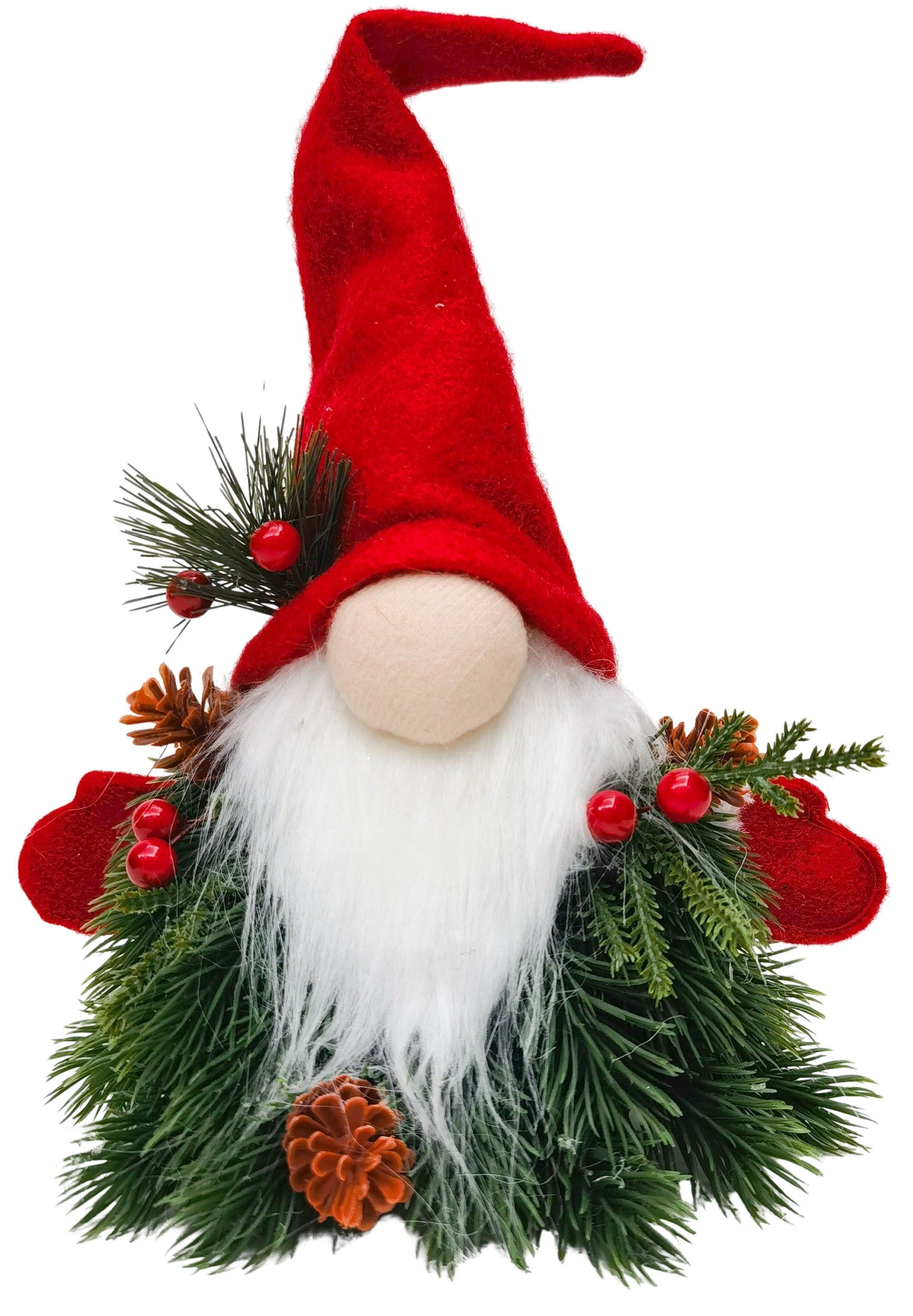 Tomte Ent with Red Hat Sitting 30cm