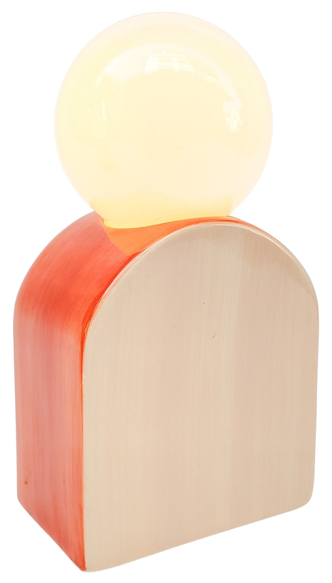 Arch Globe LED Light Orange & Peach