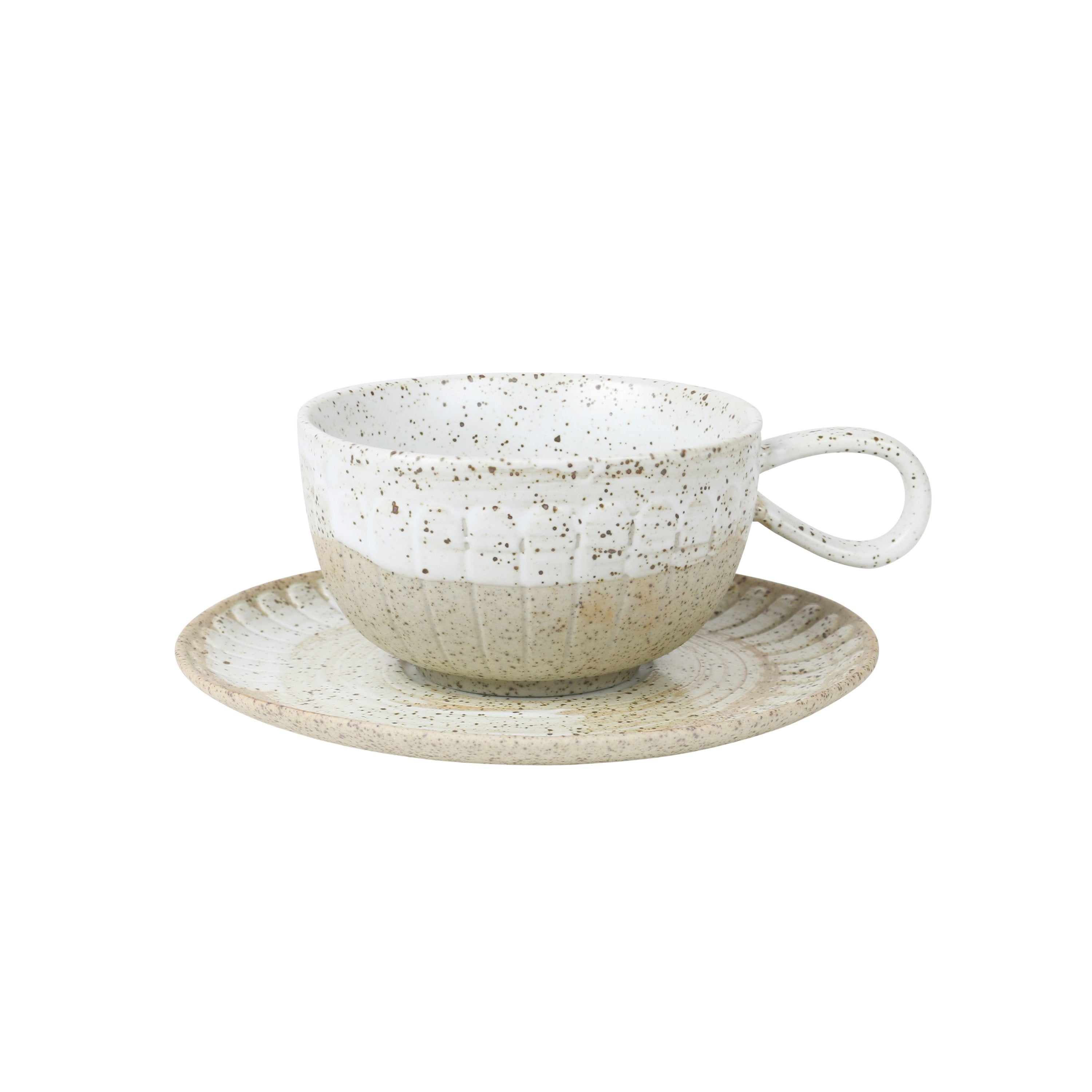 Cup & Saucer - White Ceylon