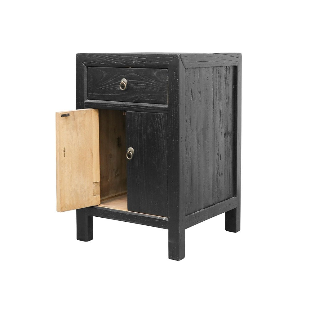 Parq Bedside Table - Black