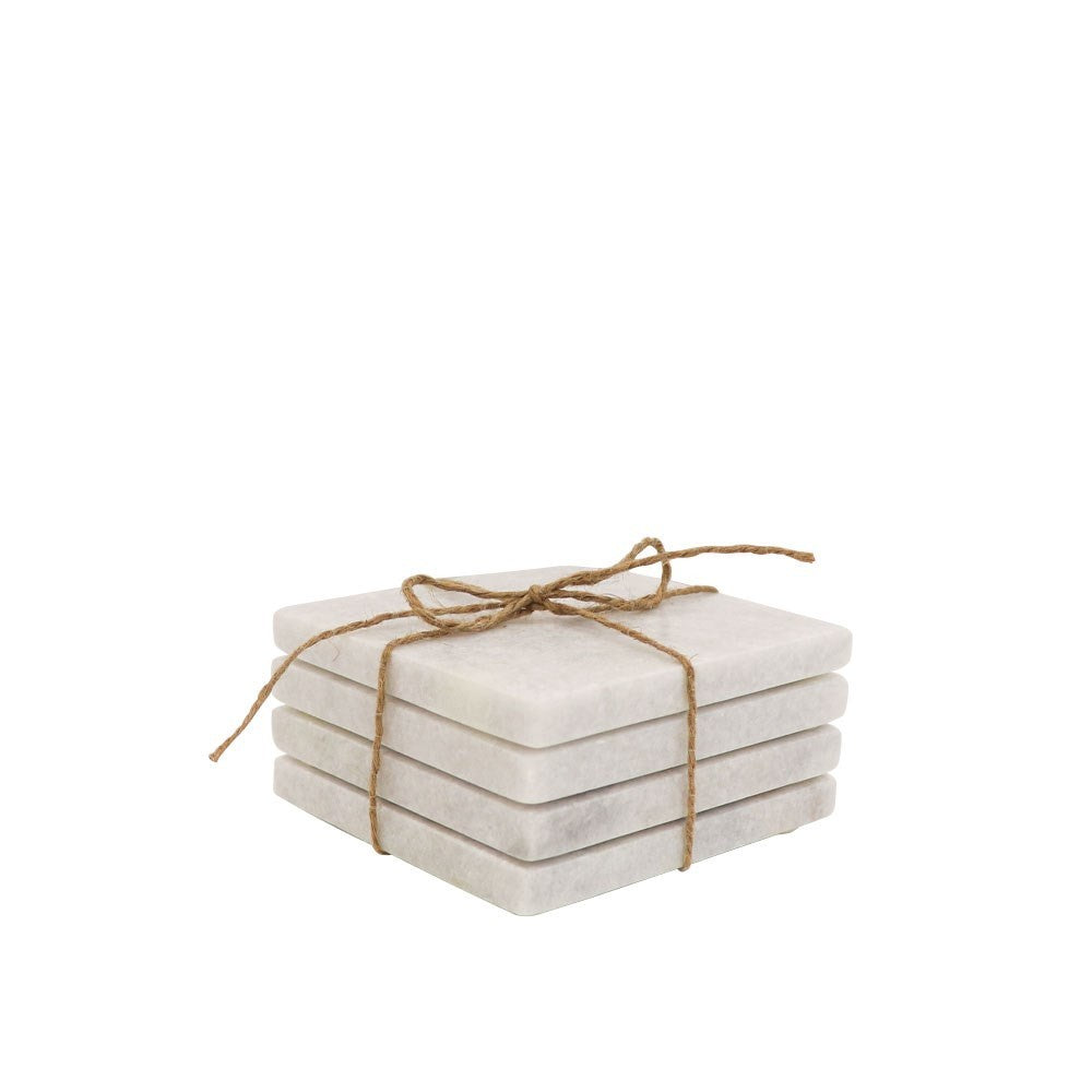 Marble Square Coasters - Set of 4