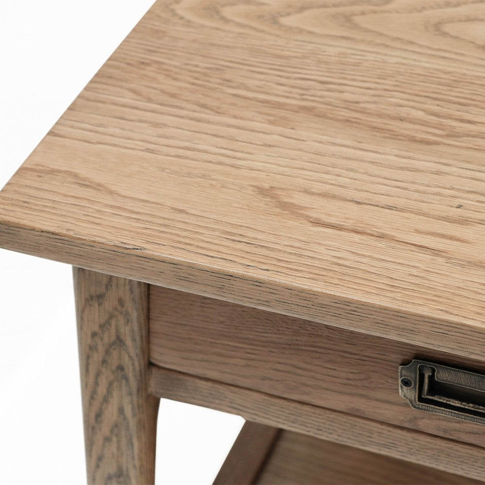 Vassa Oak Bedside Table