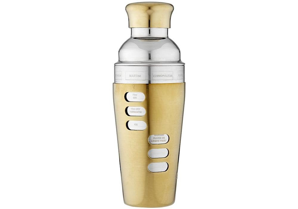 Recipe Cocktail Shaker - Gold