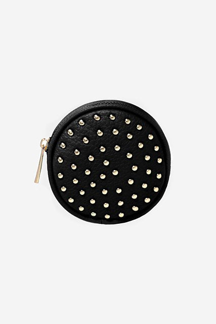 Poppy Studded Pouch - Black