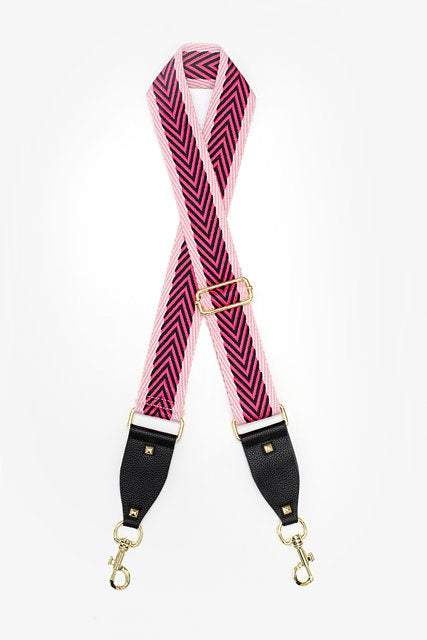Bag Strap - Woven Arrows Pink