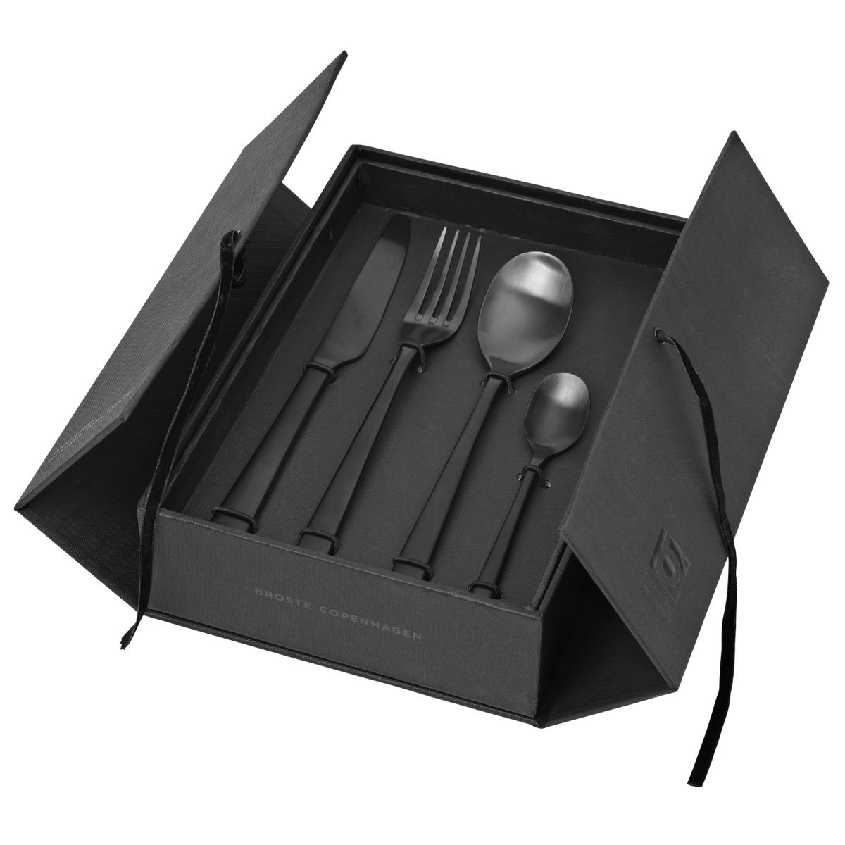 Hune Set - Matt Black - 16 Pce