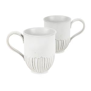 White Crafted Mugs - 2 Pack