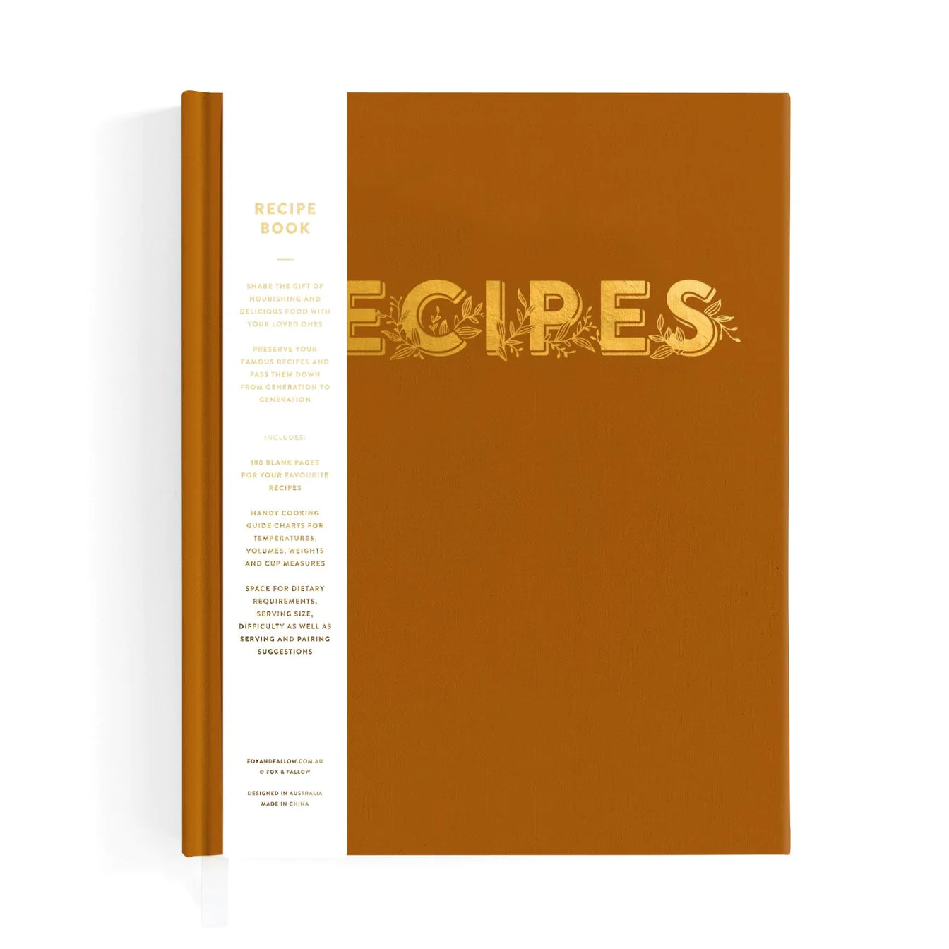 Recipe Journal Book - Tumeric