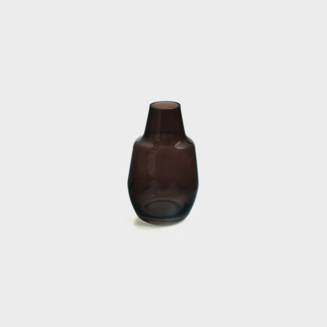 Franco Brown Glass Vase