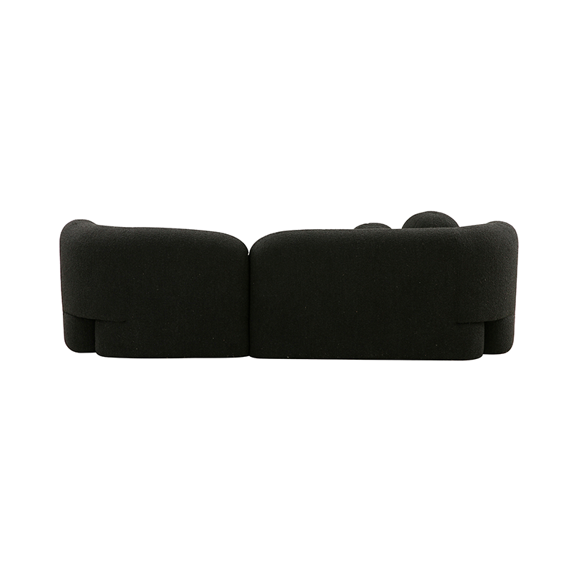 Bubble 3 Seater Couch - Black Boucle