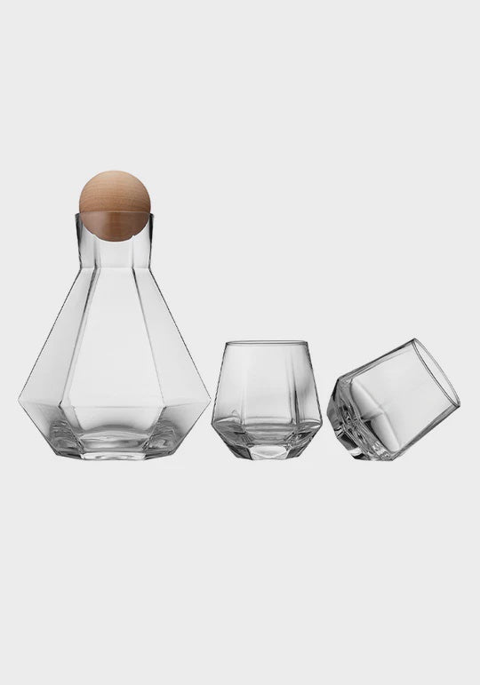 Jaxon Clear 3pc Carafe Set