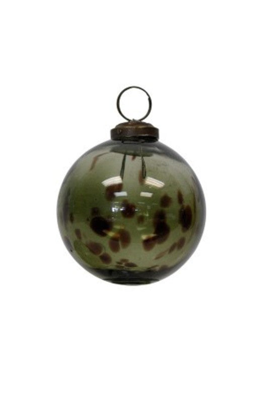 Green Glass Bauble 7cm