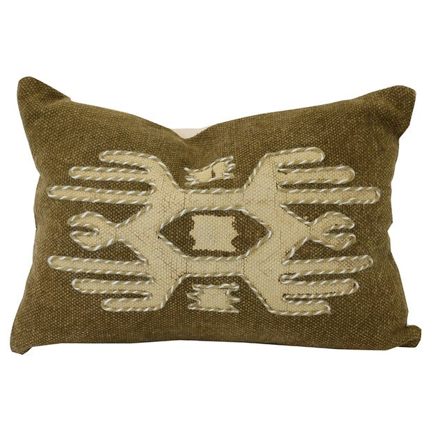 AZTEC EMBROIDED CUSHION