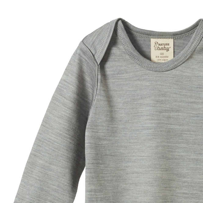Merino LS Bodysuit - Grey