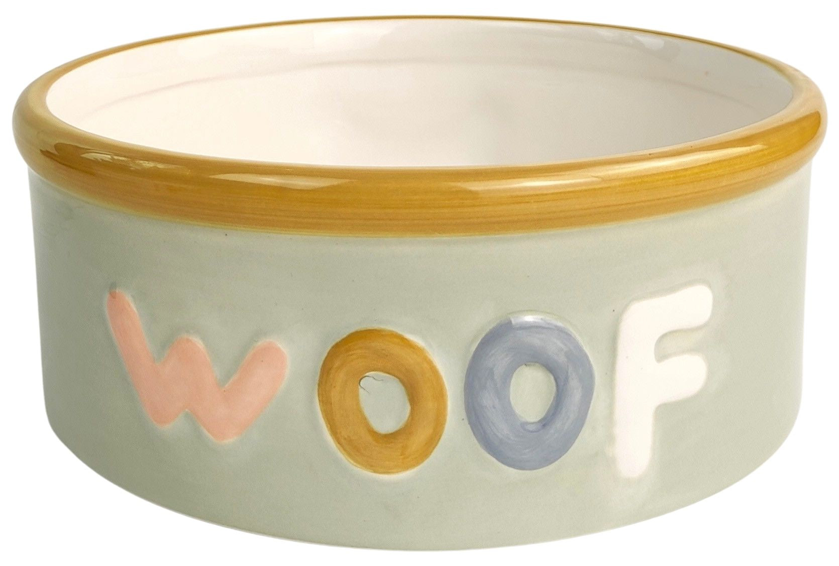 Perfect Pets Woof Dog Bowl - Mint