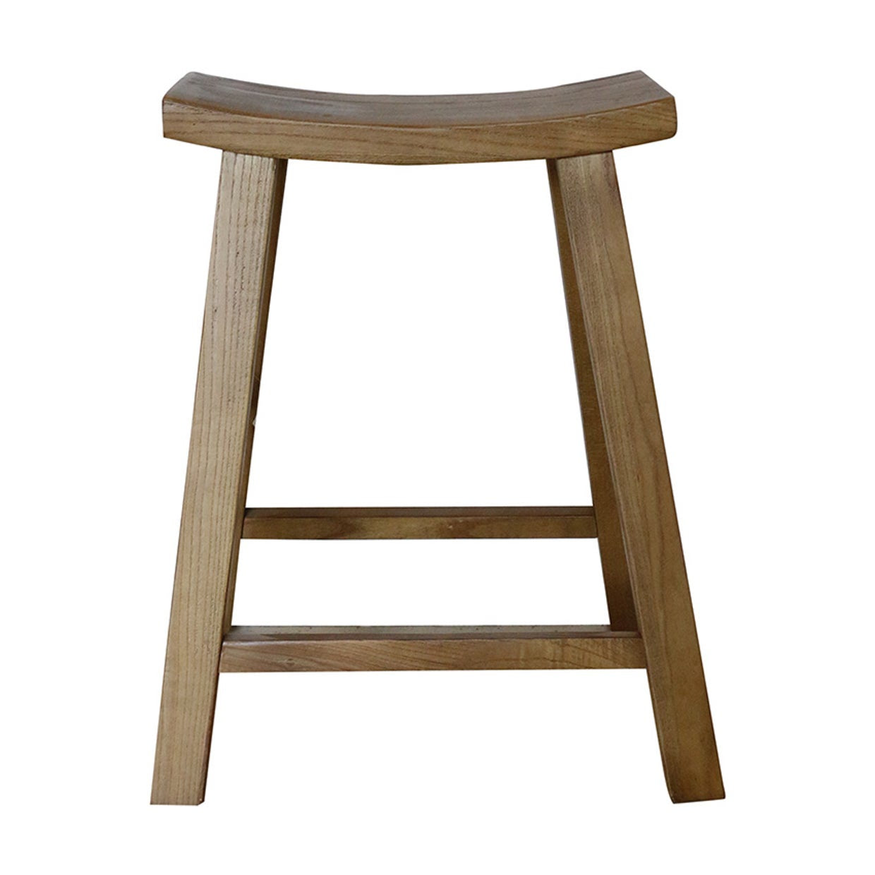 Scandi Elm Bar Stool Natural - Ash Walnut