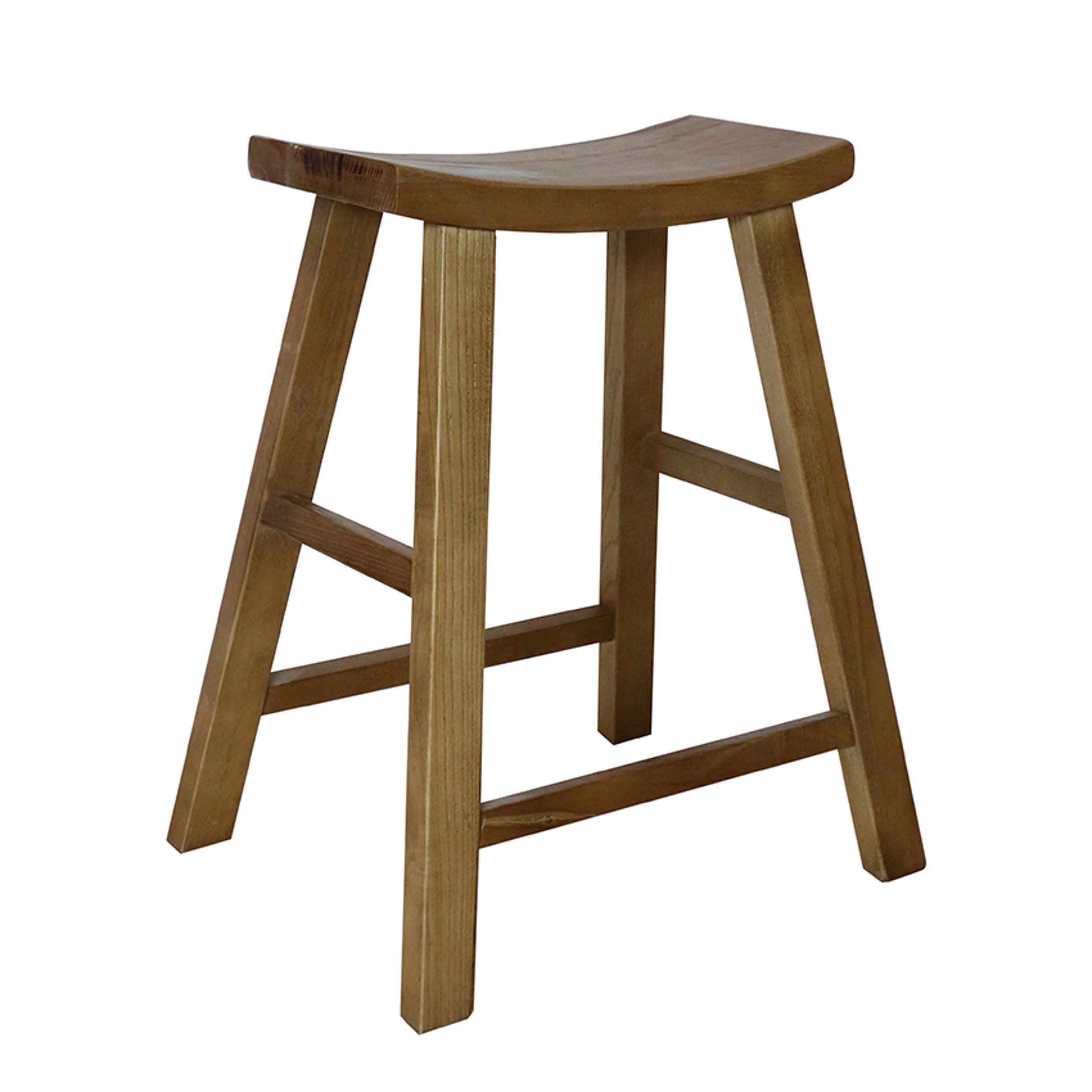 Scandi Elm Bar Stool Natural - Ash Walnut